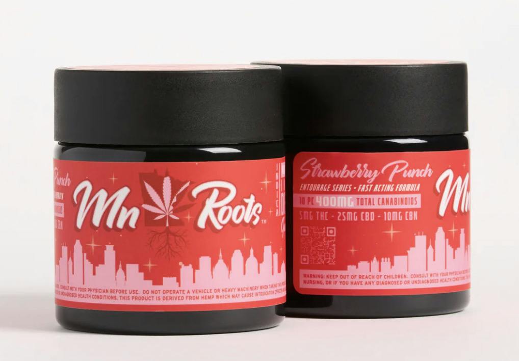 Strawberry Punch | Gummies | 10pk | 5mg/ea at MN Roots Dispensary Alexandria