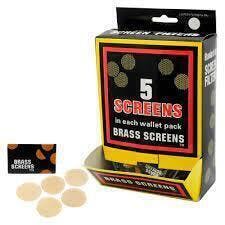Pipe Screens - Wallet Pack - 5pk - Brass | Accessories