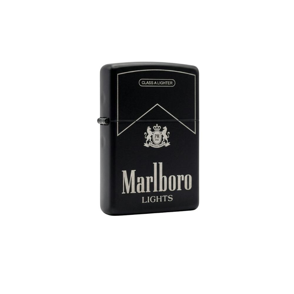 Classic Character Lighter - Matte Black - Marlboro (D21) | Accessories