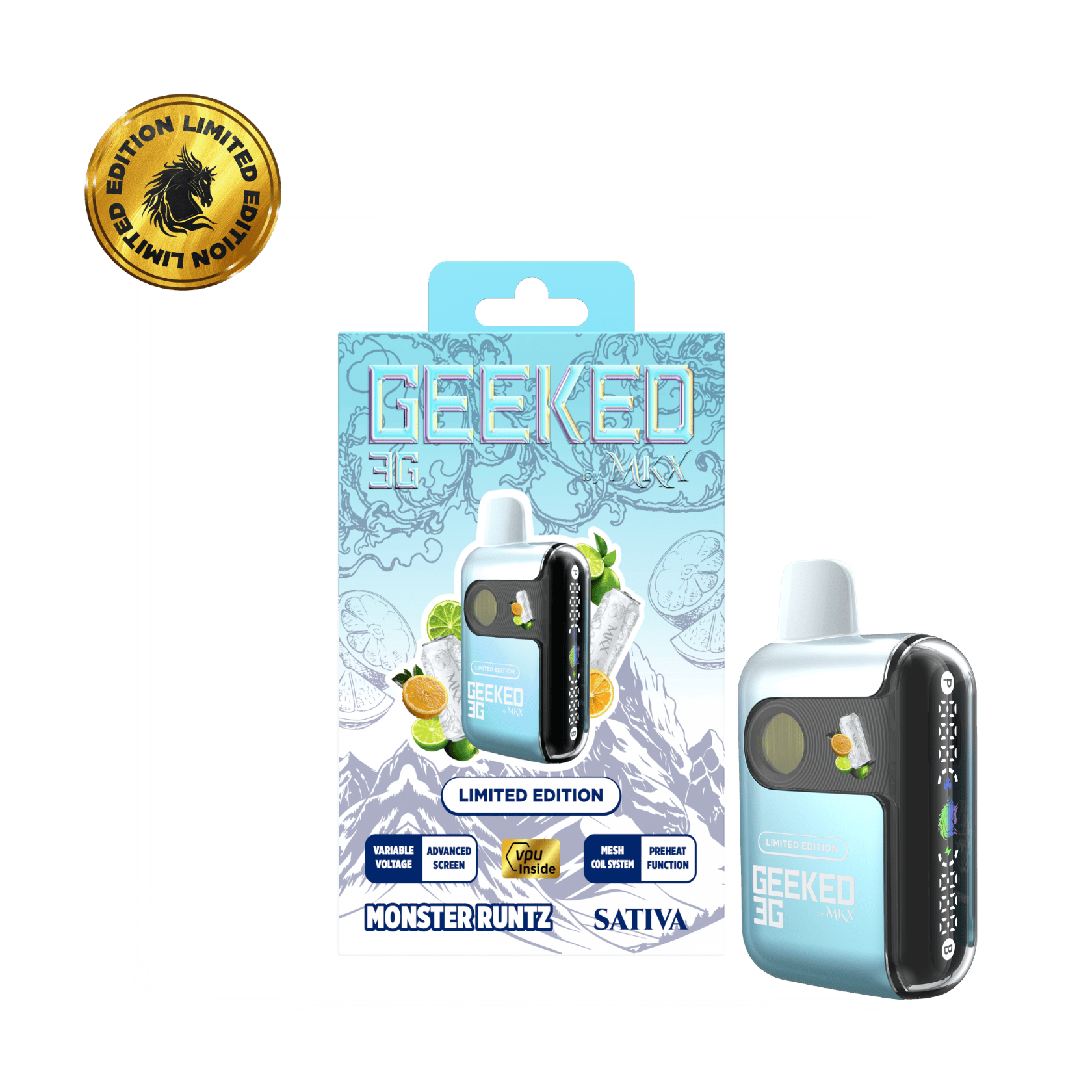 LIMITED EDITION | Geeked 3G Disposable by MKX | Monster Runtz