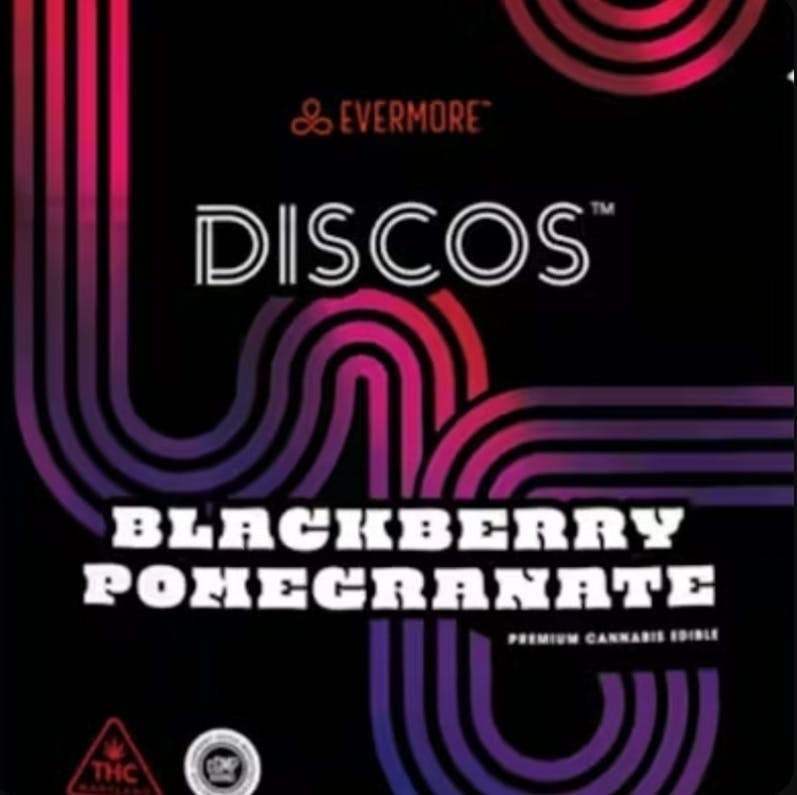 Blackberry Pomegranate Disco Gummies | 40mg | 10ct | 4mg/ea by Evermore Cannabis Company