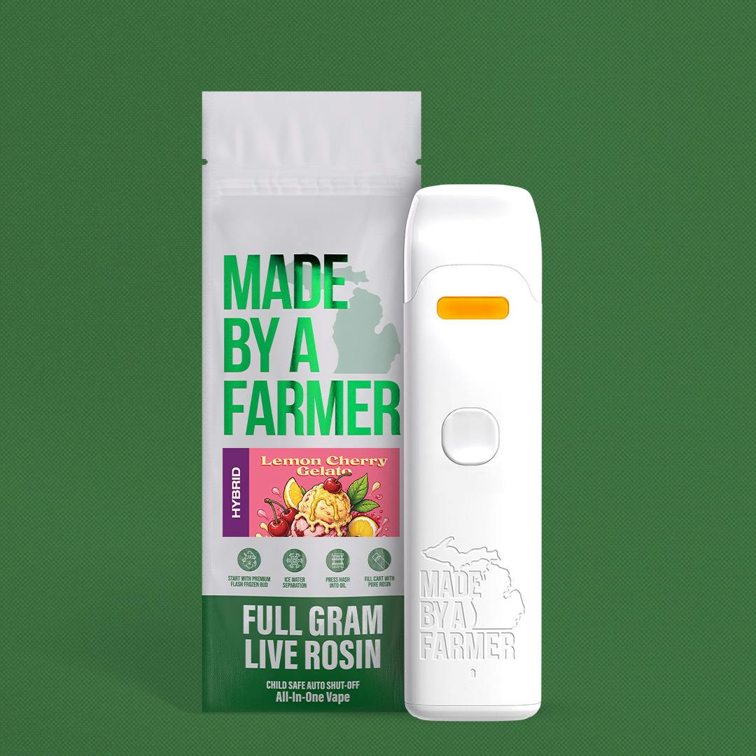 Lemon Cherry Gelato | Live Rosin Disposable | 1g by Made By A Farmer