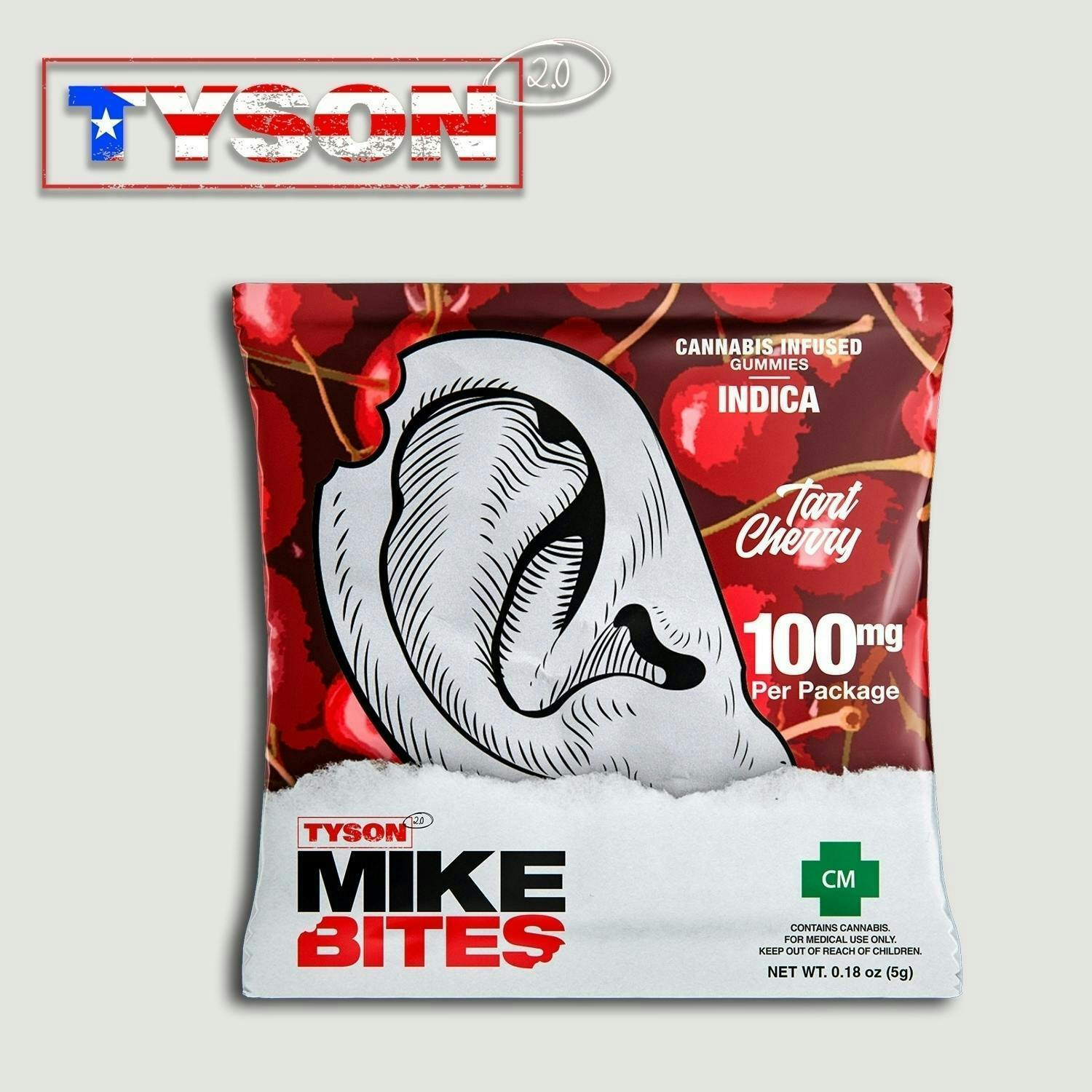 Mike Bites Tart Cherry Gummies | 100mg | 10ct | 10mg/ea