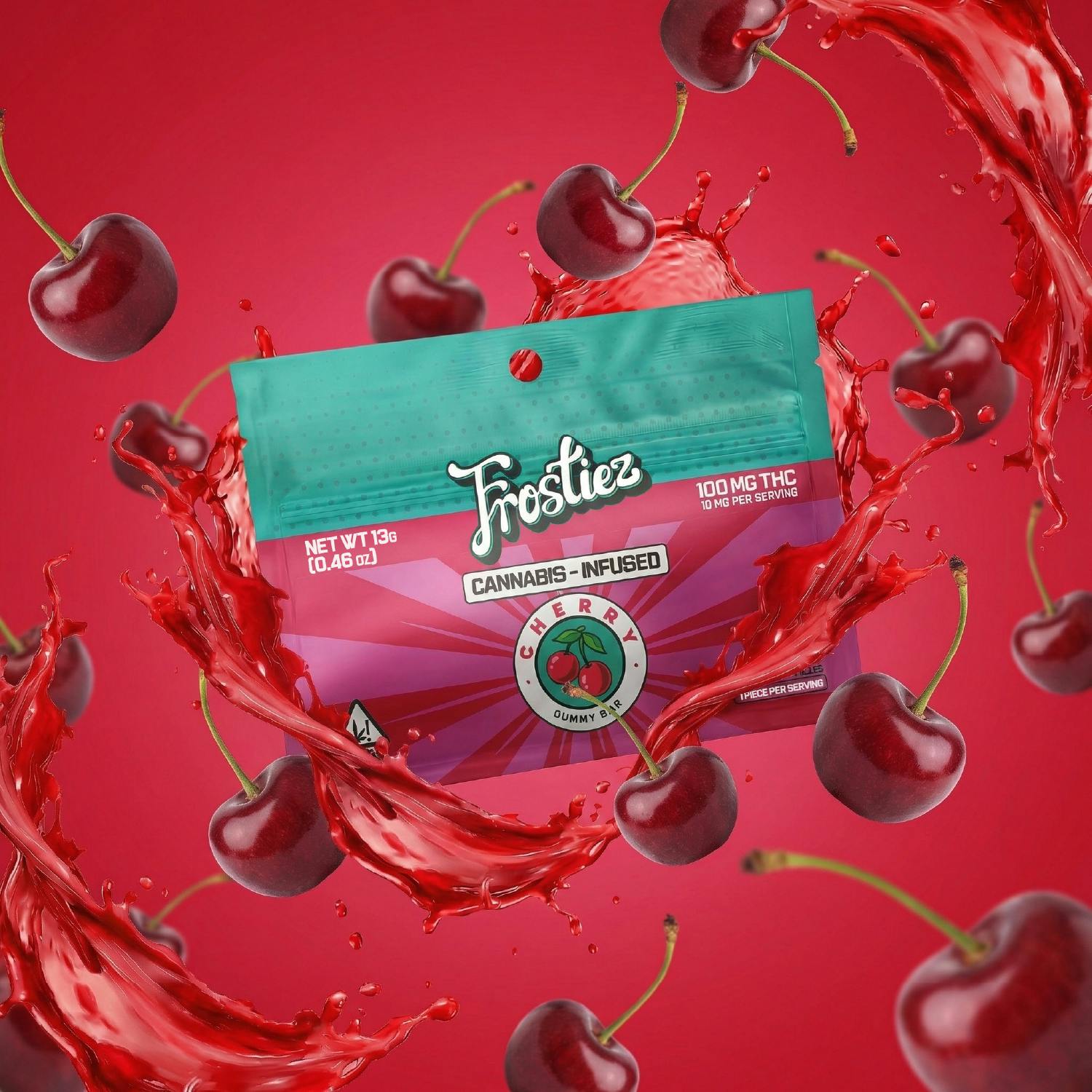 Cherry Gummy Bar - 100mg - SATIVA