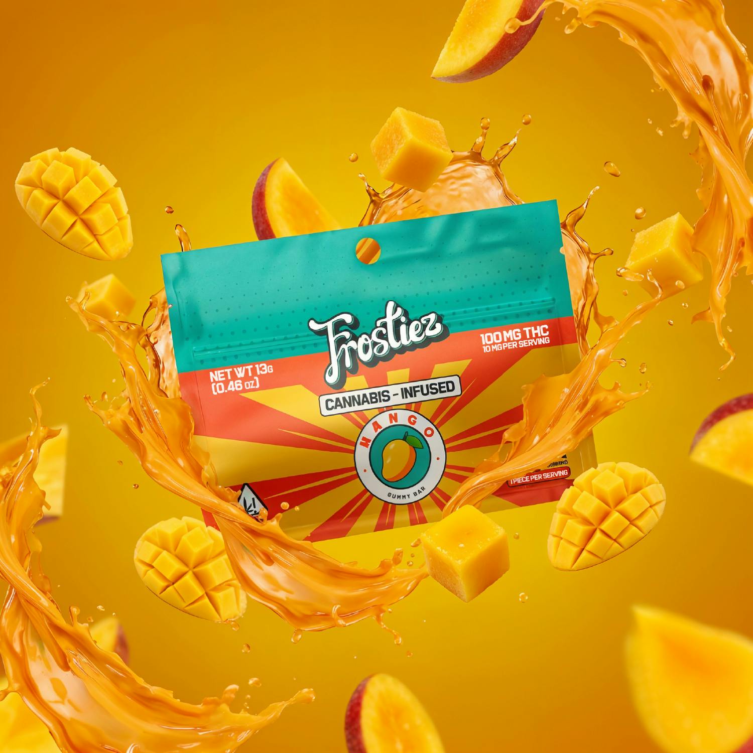 Mango Gummy Bar - 100mg - HYBRID