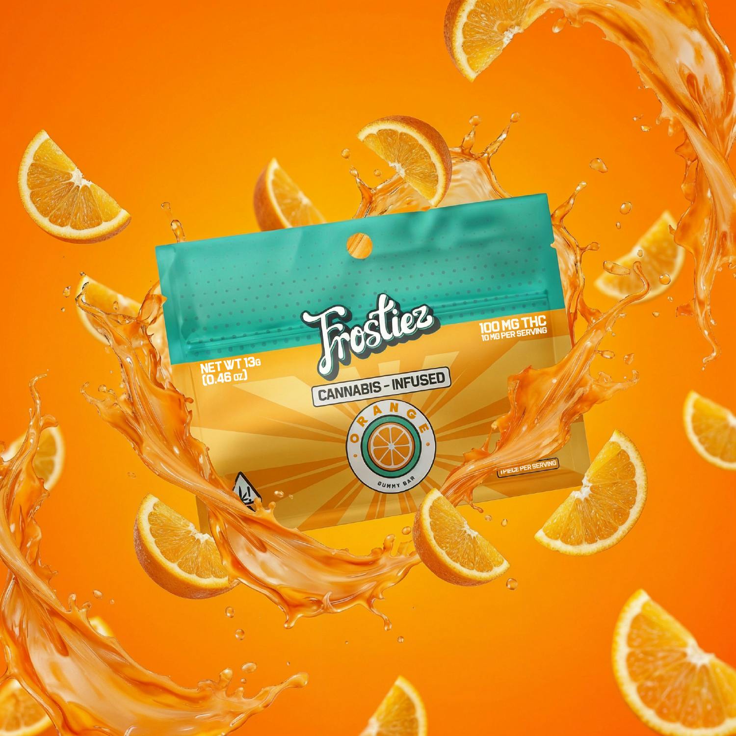 Orange Gummy Bar - 100mg - SATIVA