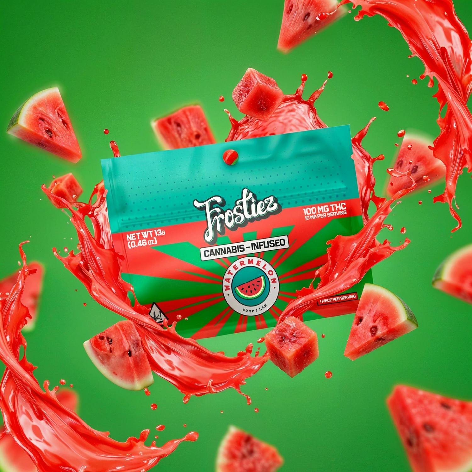 Watermelon Gummy Bar - 100mg - HYBRID