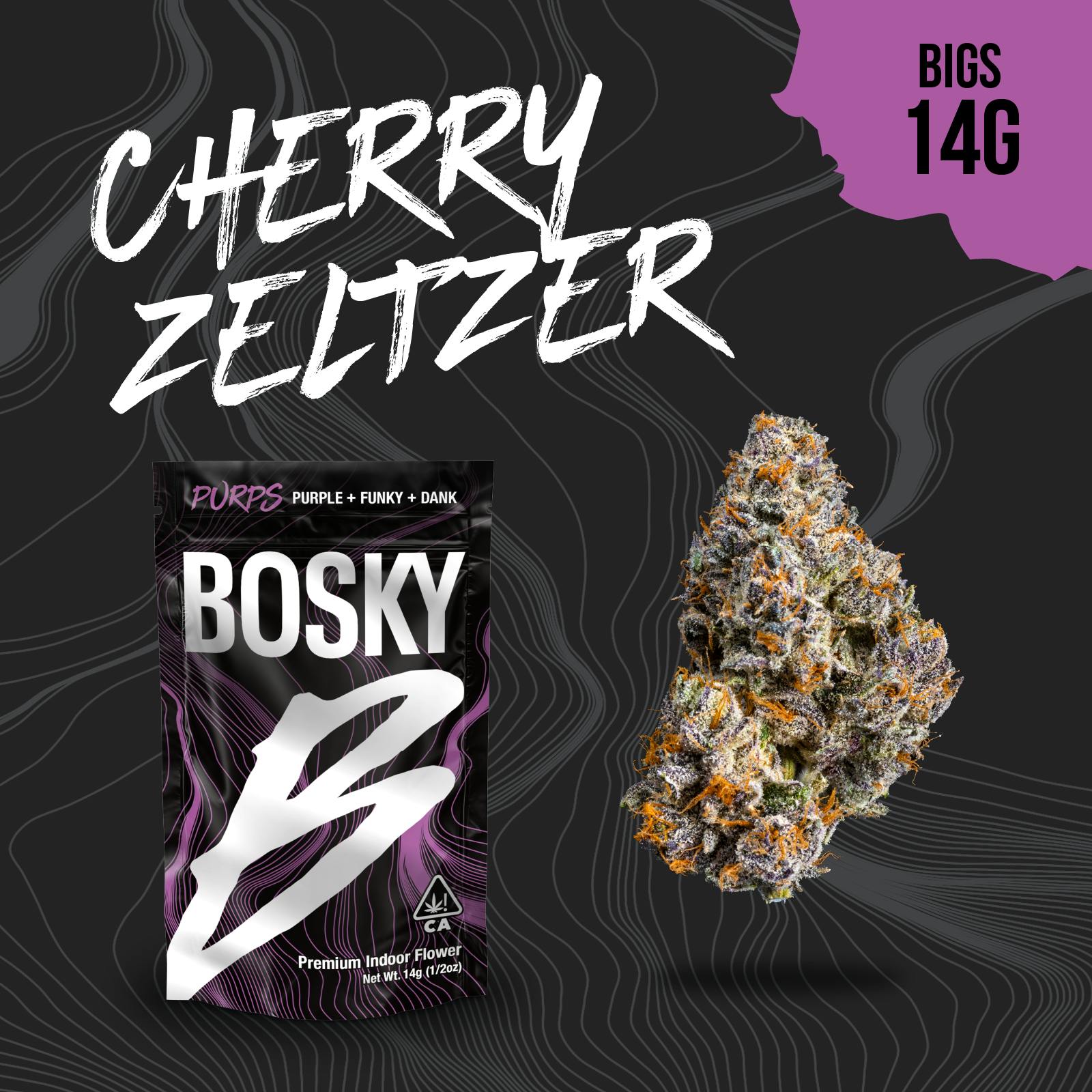 BOSKY | Cherry Zeltzer | Big Buds | Purps | 14g