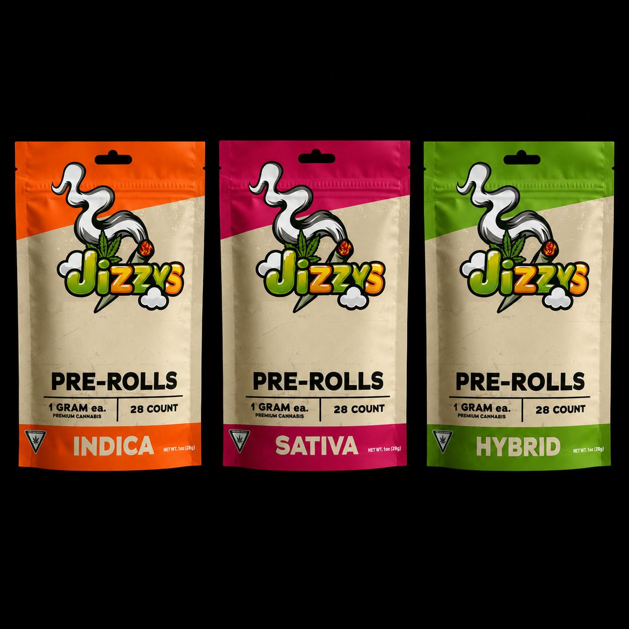 JIZZY | Black Cherry Gelato 28pk 1g Prerolls by Shatter House