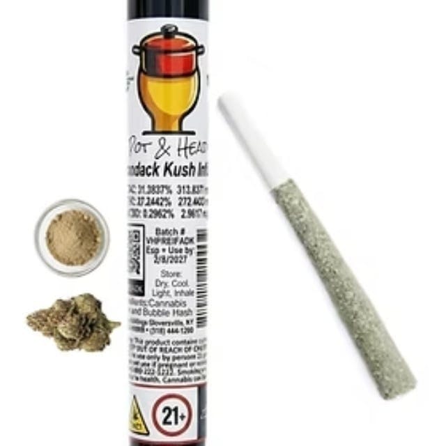 Adirondack Kush | Hash Infused Joints | 1g