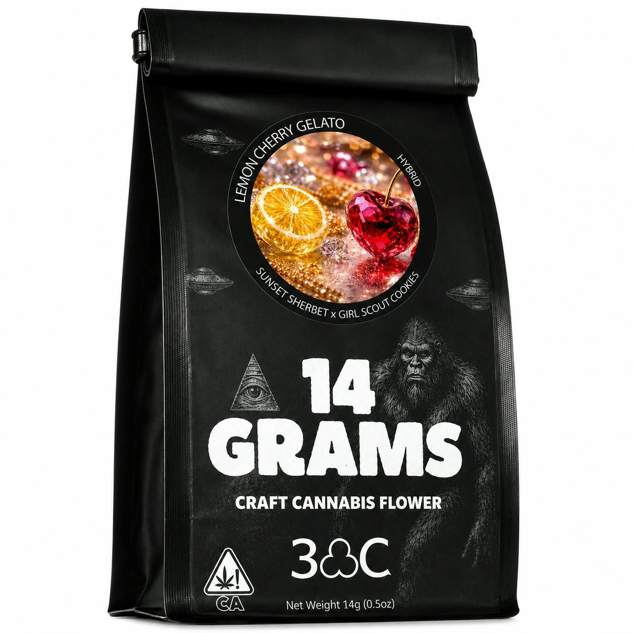3C | Lemon Cherry Gelato | 14 Gram Bag
