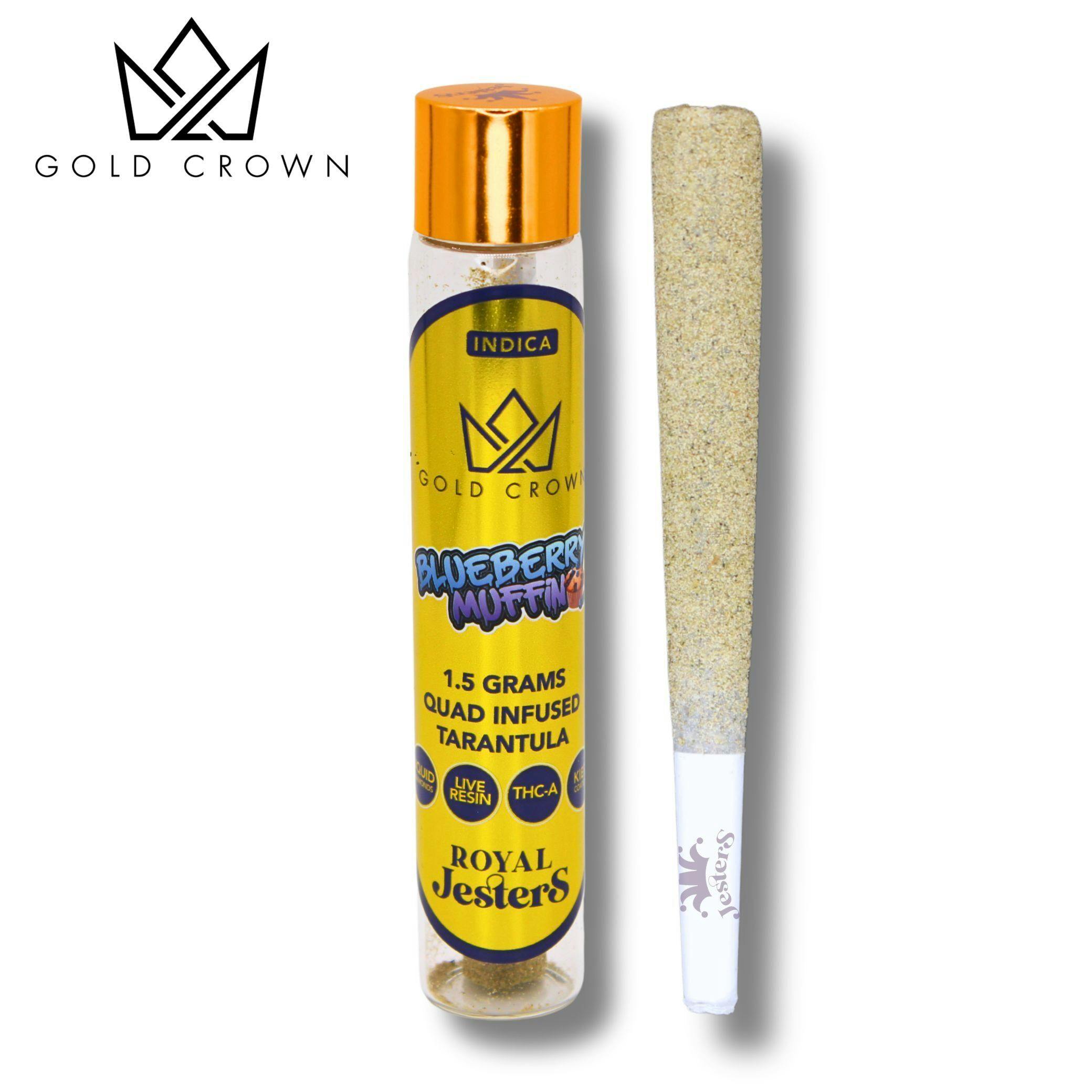 Royal Jesters | Blueberry Muffin | Infused Joint | 1.5g by Gold Crown