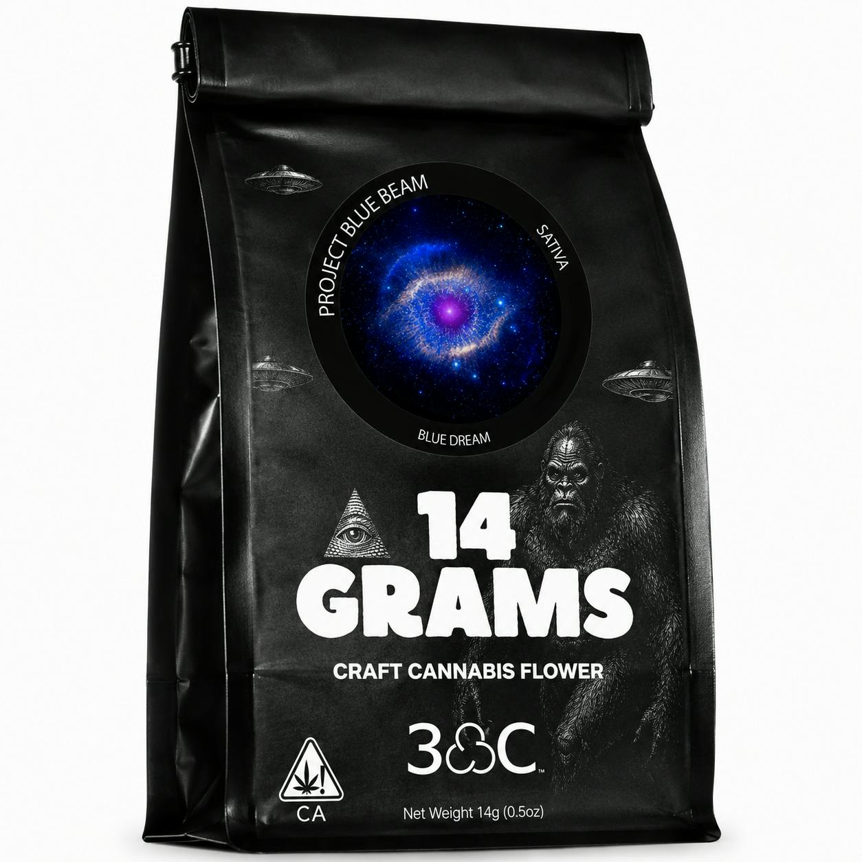 3C | Project Blue Beam (Blue Dream) | 14 Gram Bag