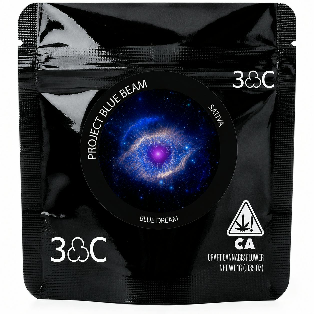 3C | Project Blue Beam (Blue Dream) | 1 Gram Pouch