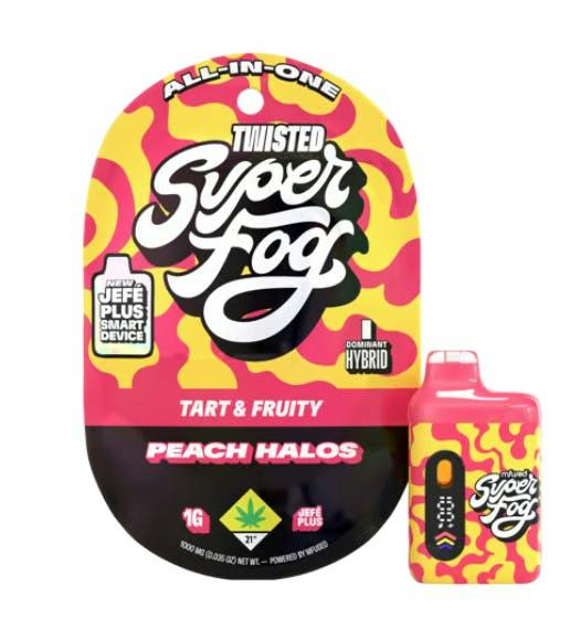 Peach Halos | TWISTED Liquid Diamonds Jefé Disposable | 1g