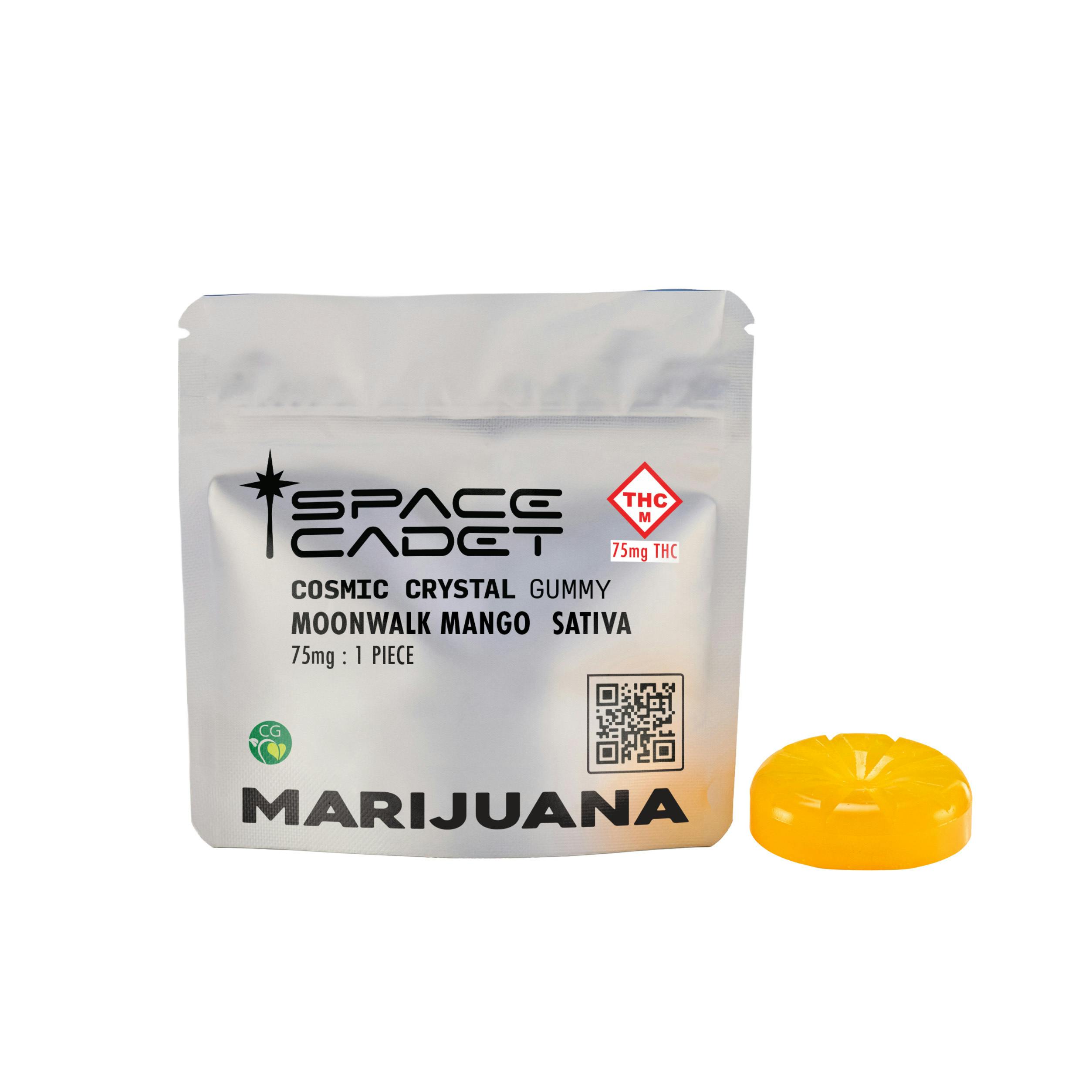 Moonwalk Mango 75mg Cosmic Crystals Gummy