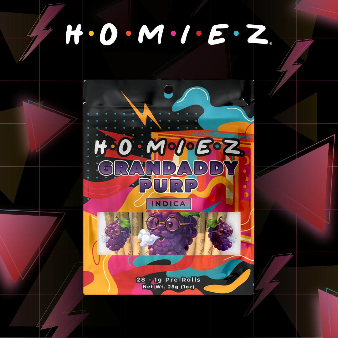 HOMIEZ | 28 Pack Pre-Rolls | Granddaddy Purp