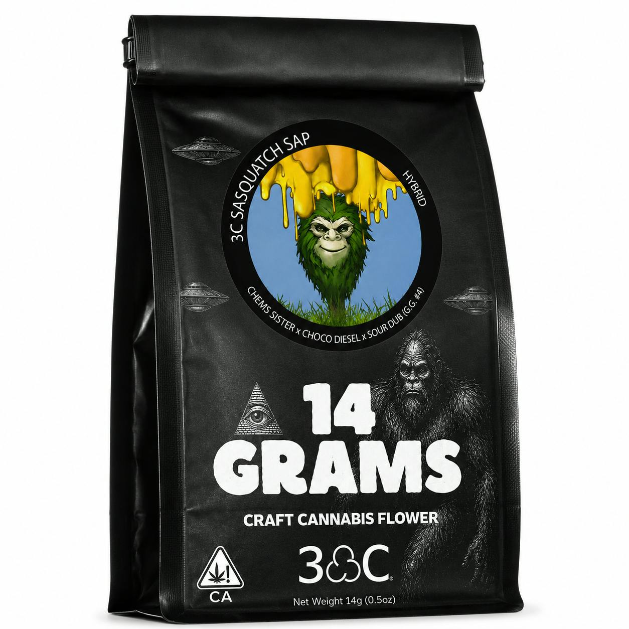 3C | Sasquatch Sap (GG4) | 14 Gram Bag
