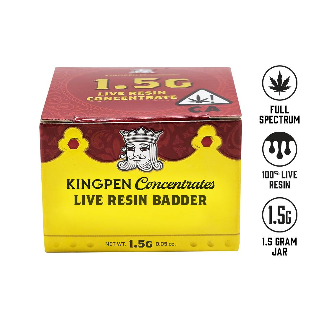 Moroccan Peaches | Live Resin Badder | 1.5g by KINGPEN