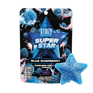 STIIIZY SUPER STAR Edibles - Blue Raspberry