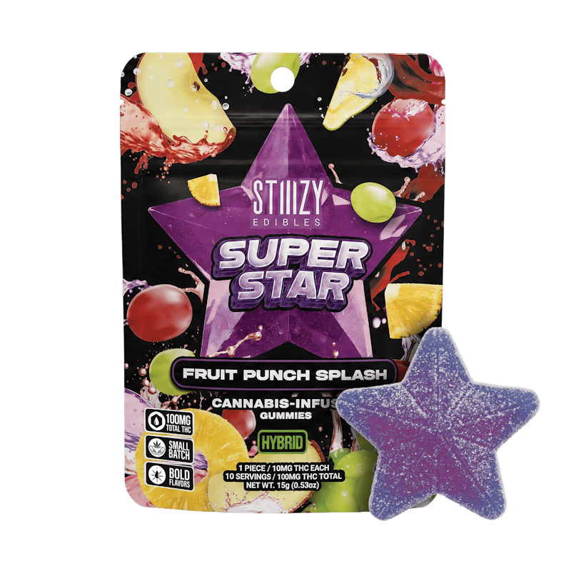 STIIIZY SUPER STAR Edibles - Fruit Punch Splash, Edibles
