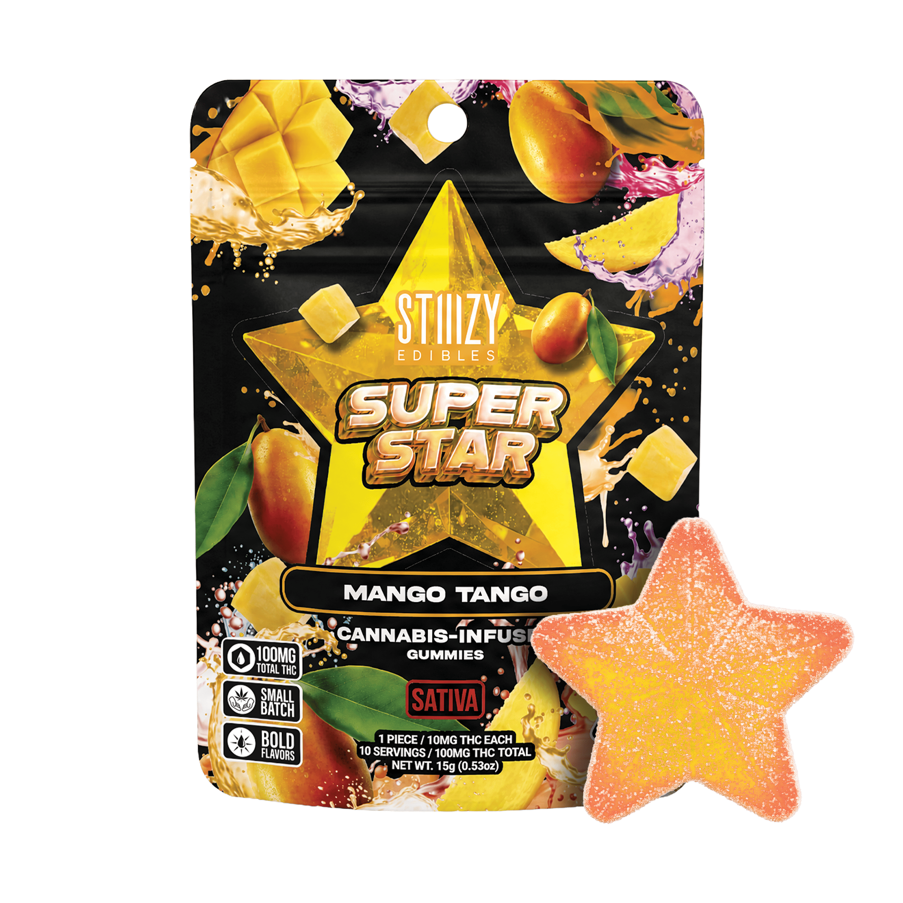 STIIIZY SUPER STAR Edibles - Mango Tango — Edibles