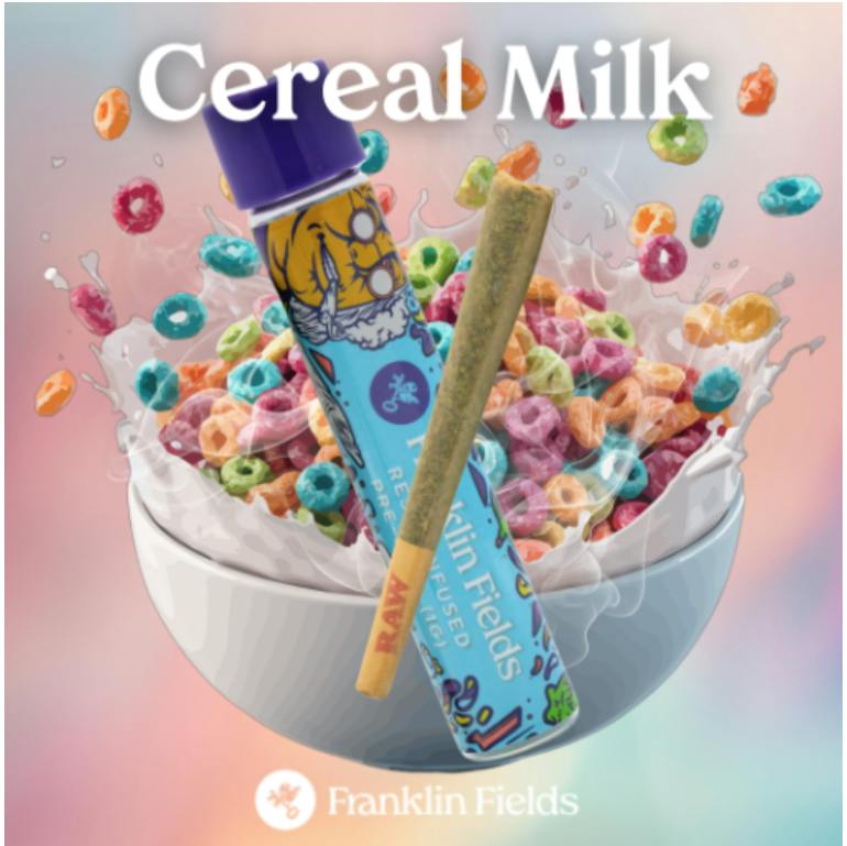 Franklin Fields Infused Pre Roll Cereal Milk 1G