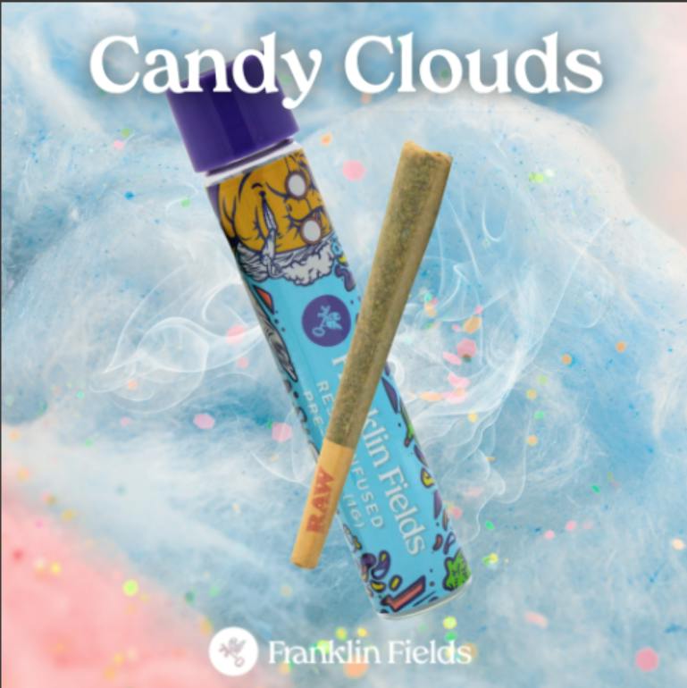 Franklin Fields Infused Pre Roll Candy Clouds 1G
