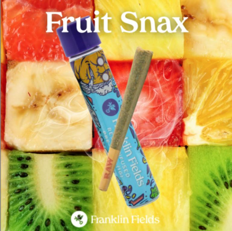 Franklin Fields Infused Pre Roll Fruit Snax 1G