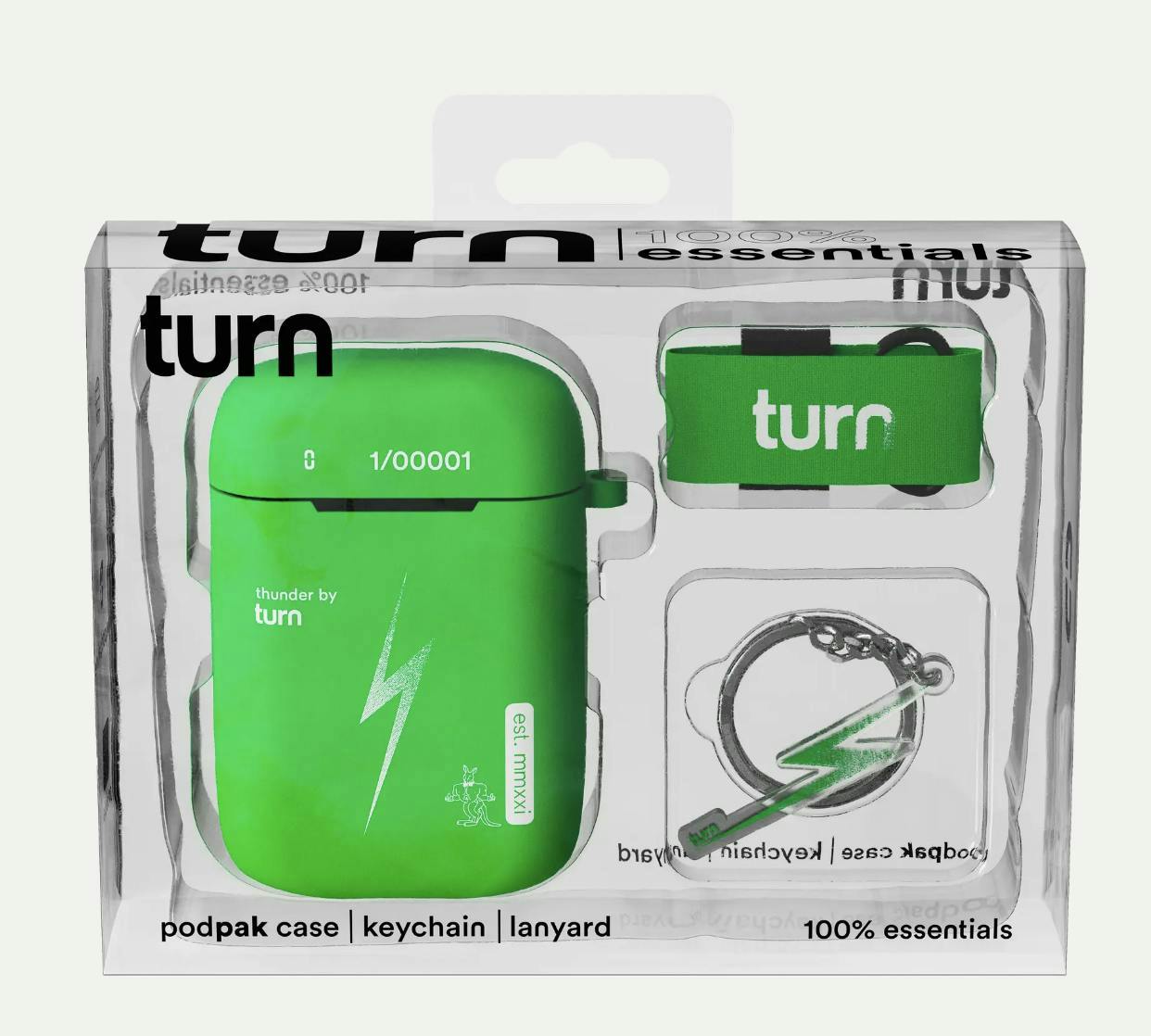 Thunder Neon Green 100% Essentials Kit | Storage