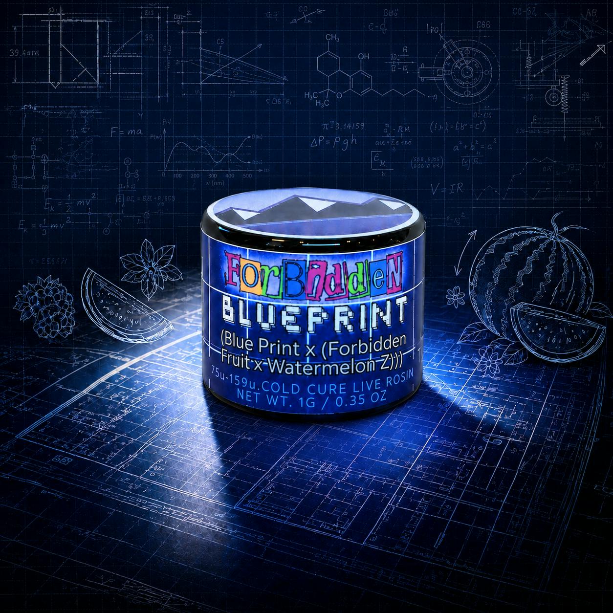 Forbidden Blueprint | Solventless | Live Rosin | 1g
