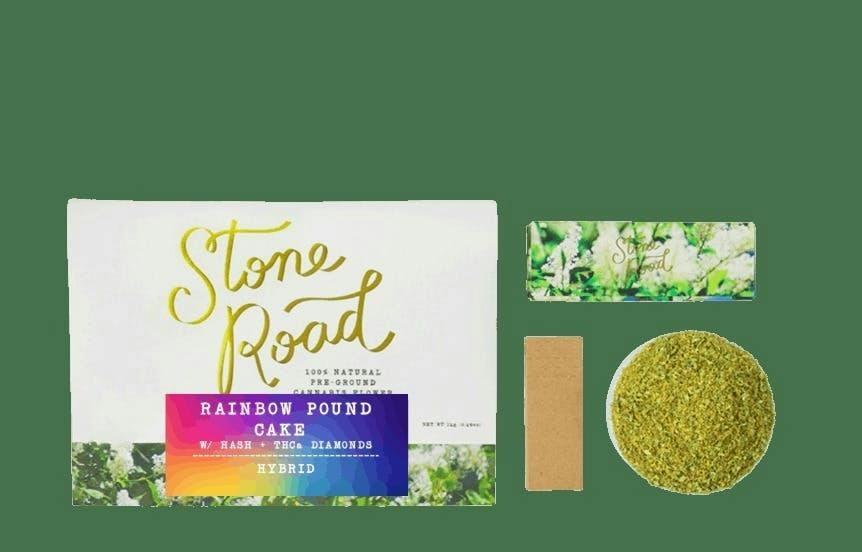 Rainbow Pound Cake | Ground Infused Flower | 14g by Stone Road Farms