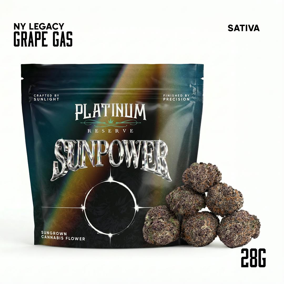Platinum Reserve I Grape Gas I Sun Powered I Big Buds I 28g by Platinum Reserve