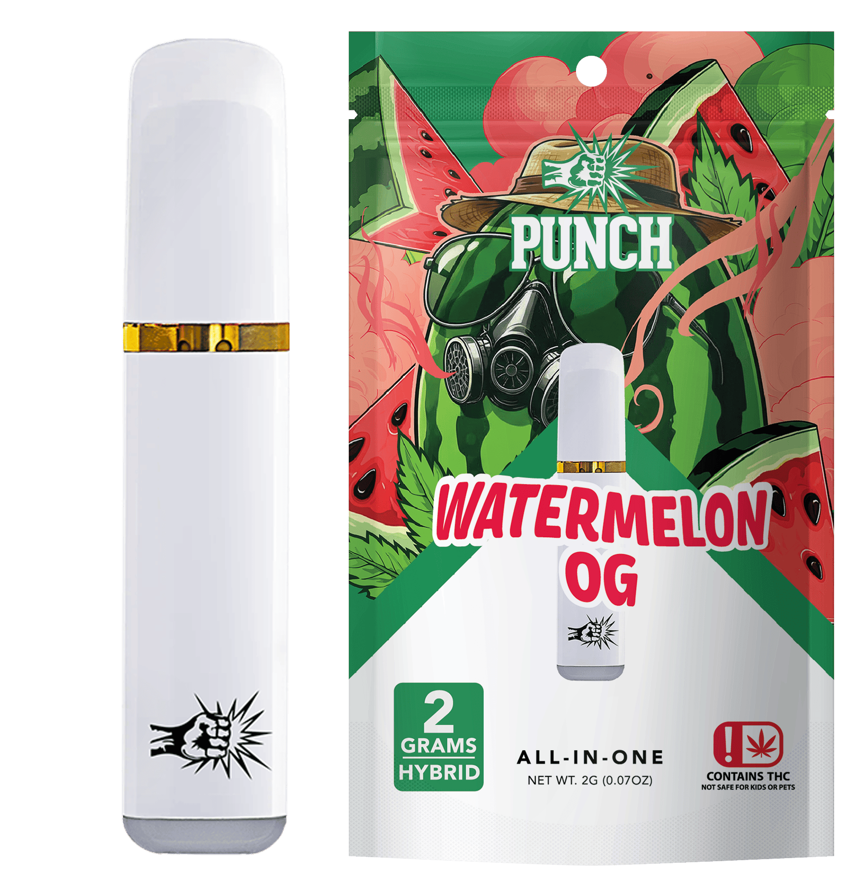 Punch | Watermelon OG | Distillate AIO | 2g | OK