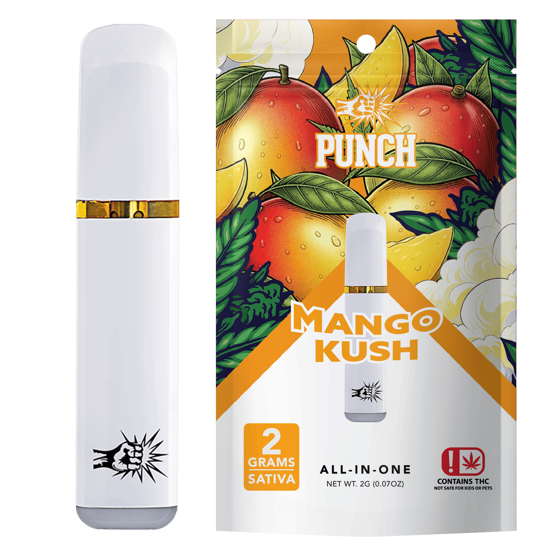 Punch | Mango Kush | Distillate AIO | 2g | OK