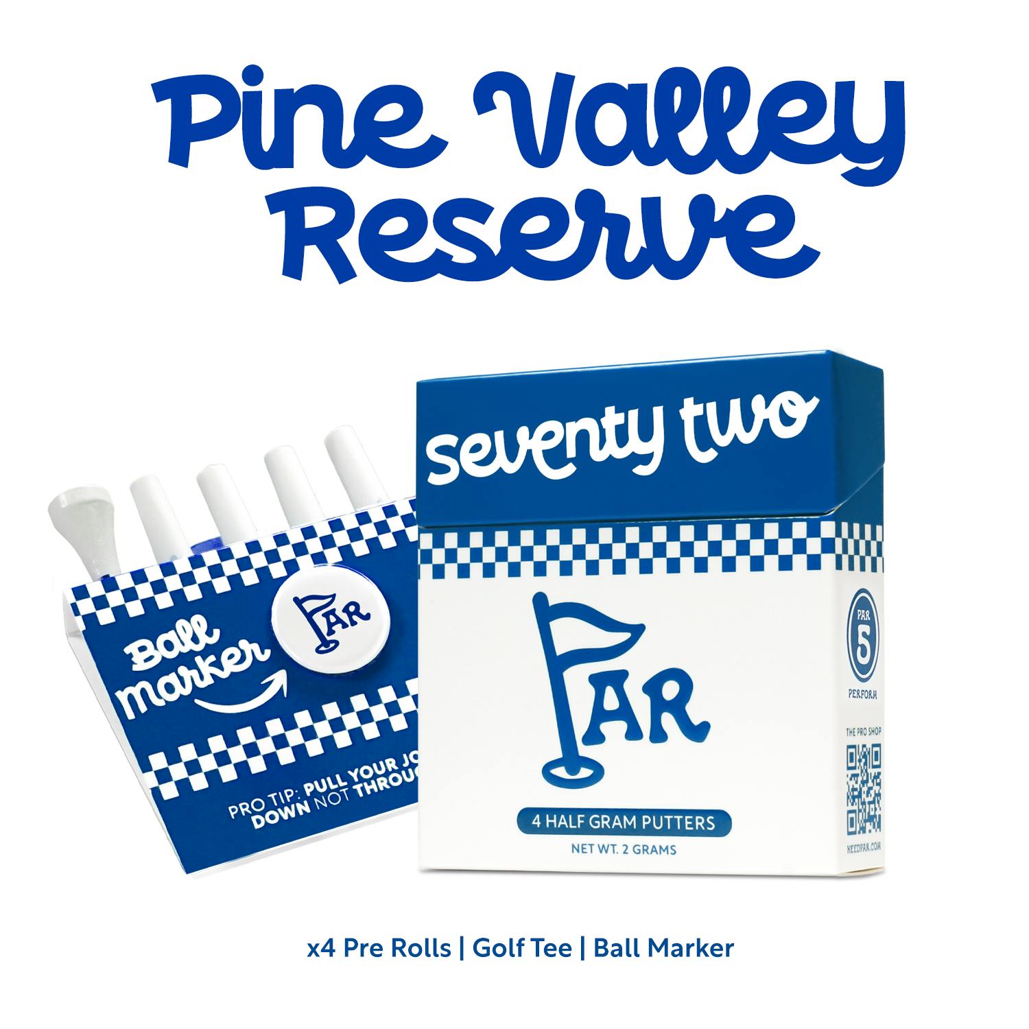 PAR Putter Pack - Pine Valley Reserve - 4 pack of .5 g pre rolls by PAR