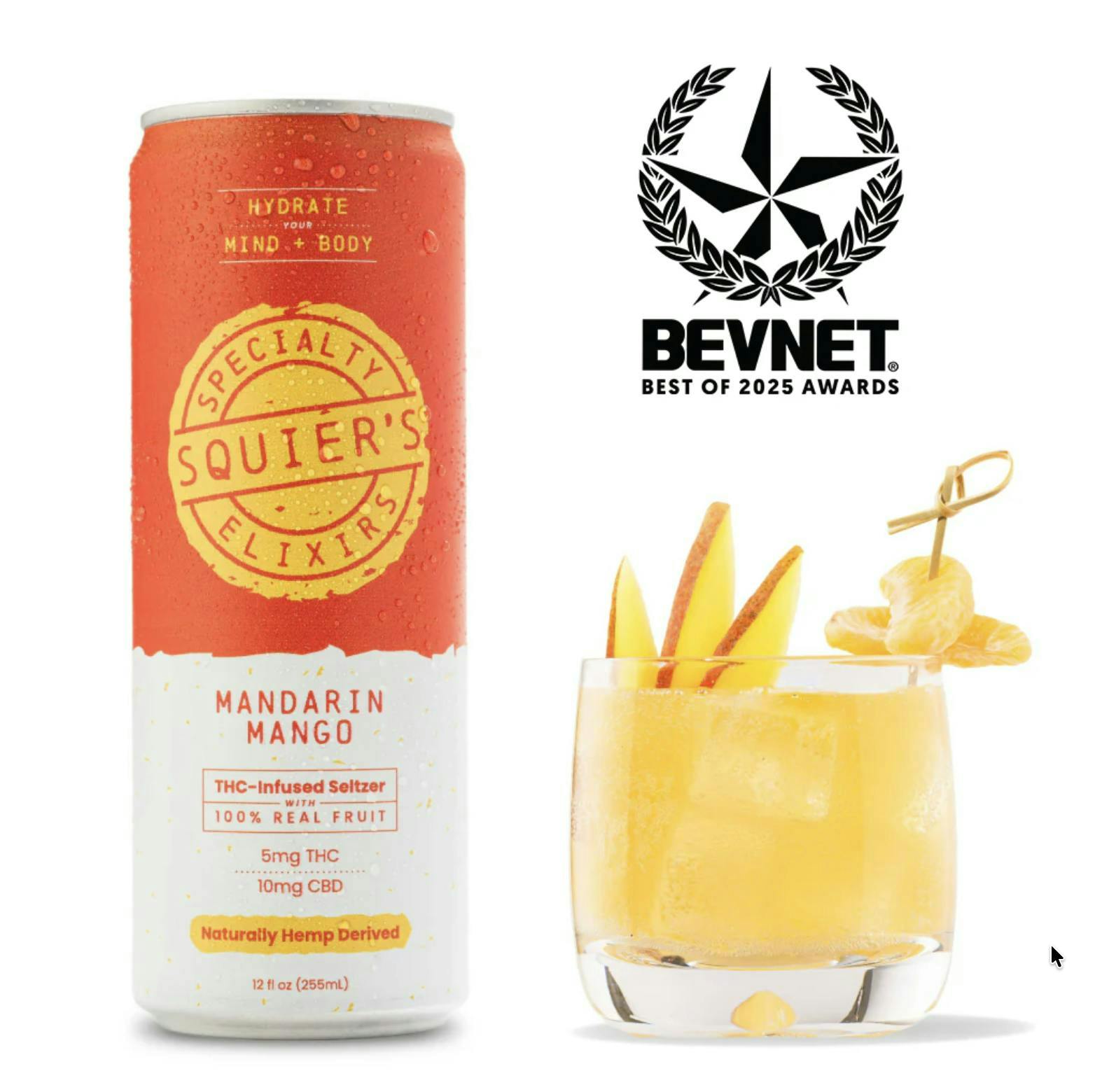 Mandarin Mango - 5mg THC / 10mg CBD - Seltzer at The Stoned Moose Adult Use AND Medical Stores