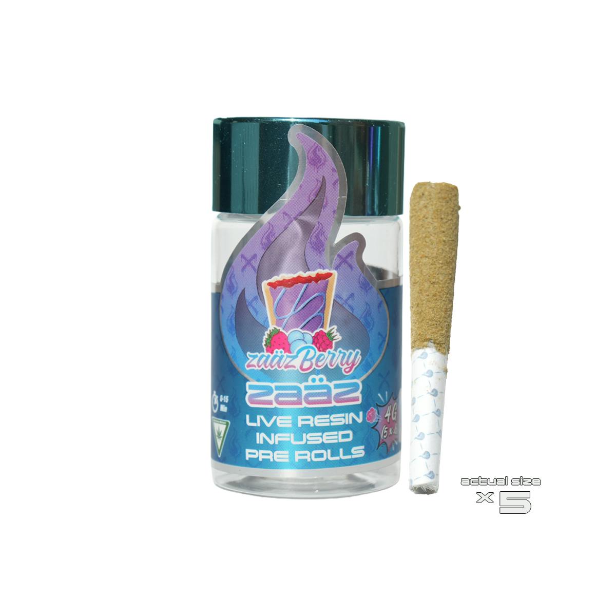 zaazberry | infused joints | 0.8g | 5pk by zaaz