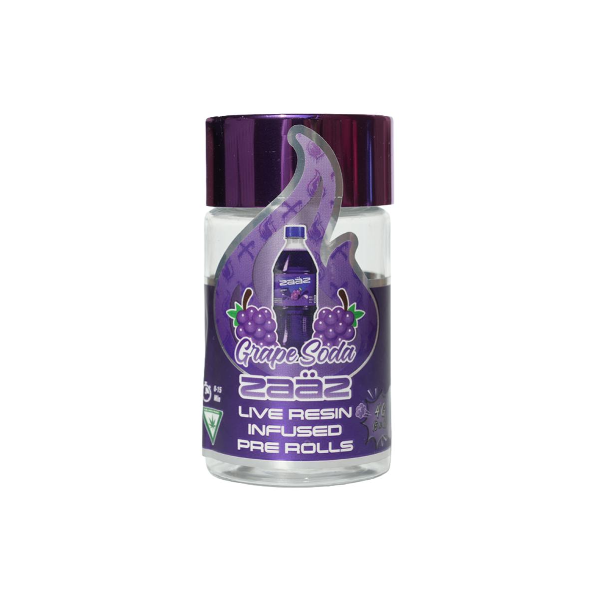 grape soda | infused joints | 0.8g | 5pk by zaaz