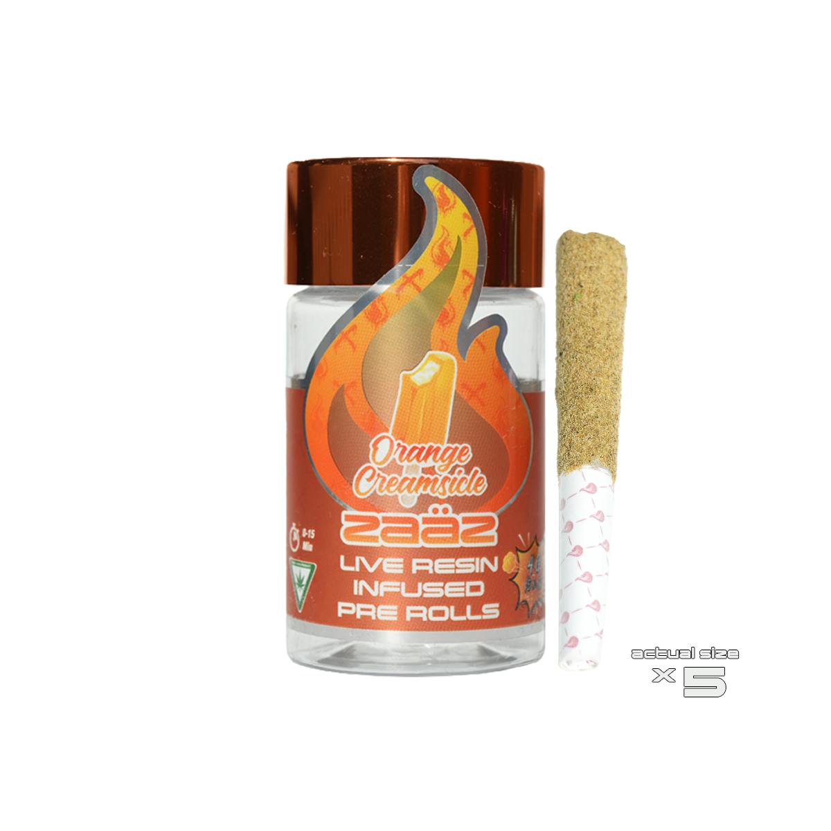 orange creamsicle | infused joints | 0.8g | 5pk by zaaz
