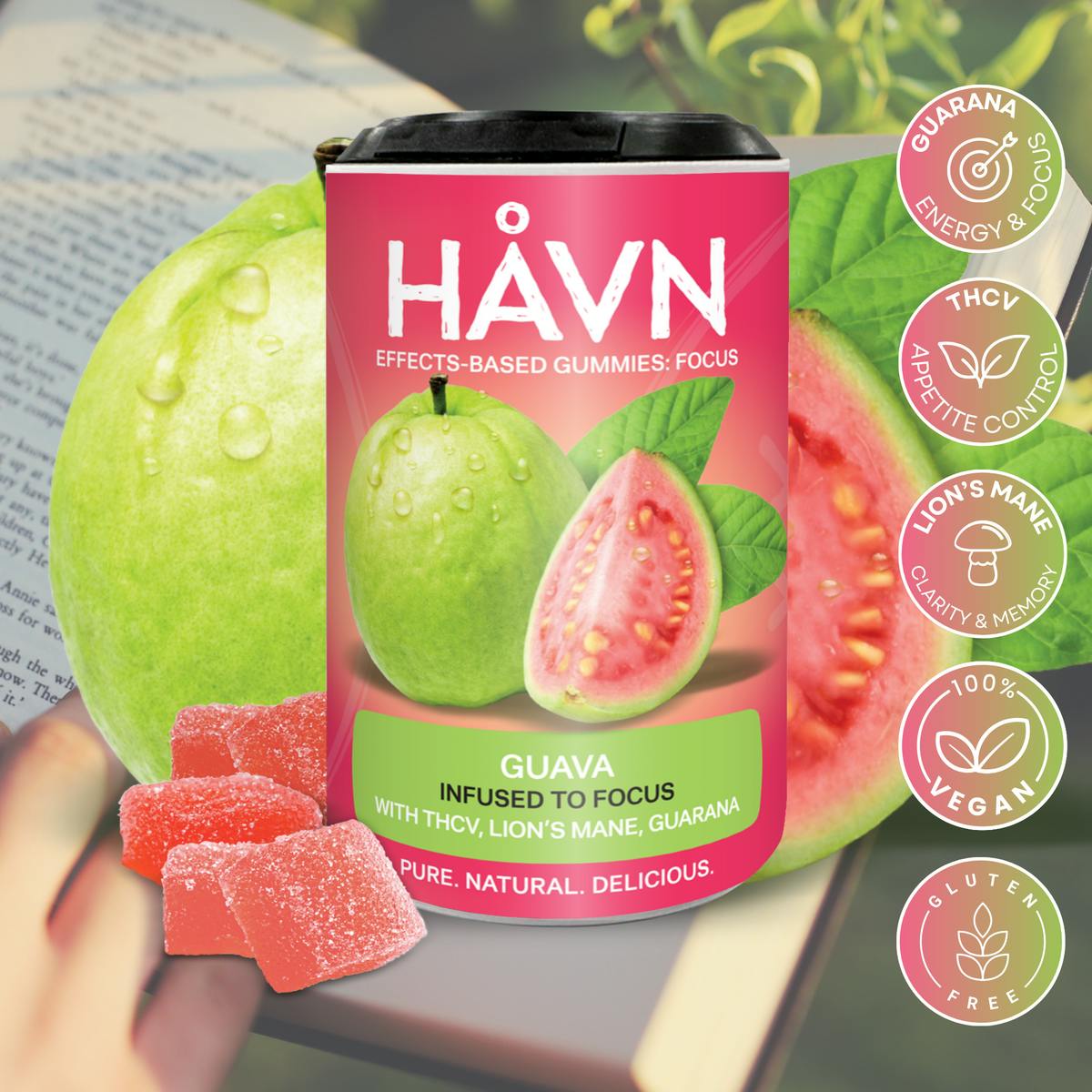 Guava 2:1 THC:THCV Gummies | 100mg | 20ct | 5mg/ea by HAVN