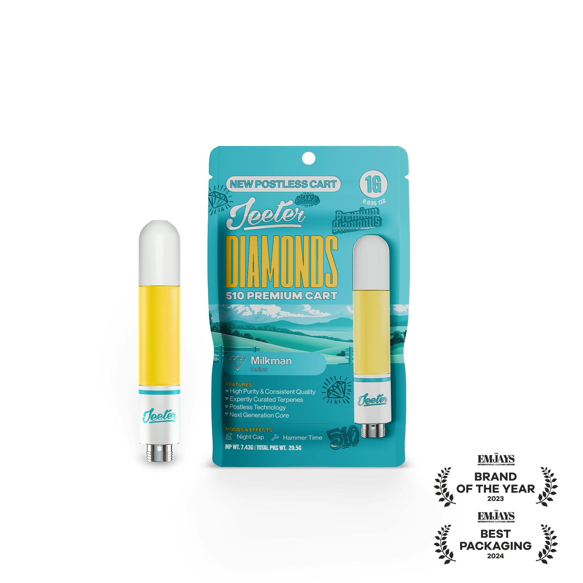 Jeeter: Milkman - Diamonds 510 Premium Cartridge - 1g