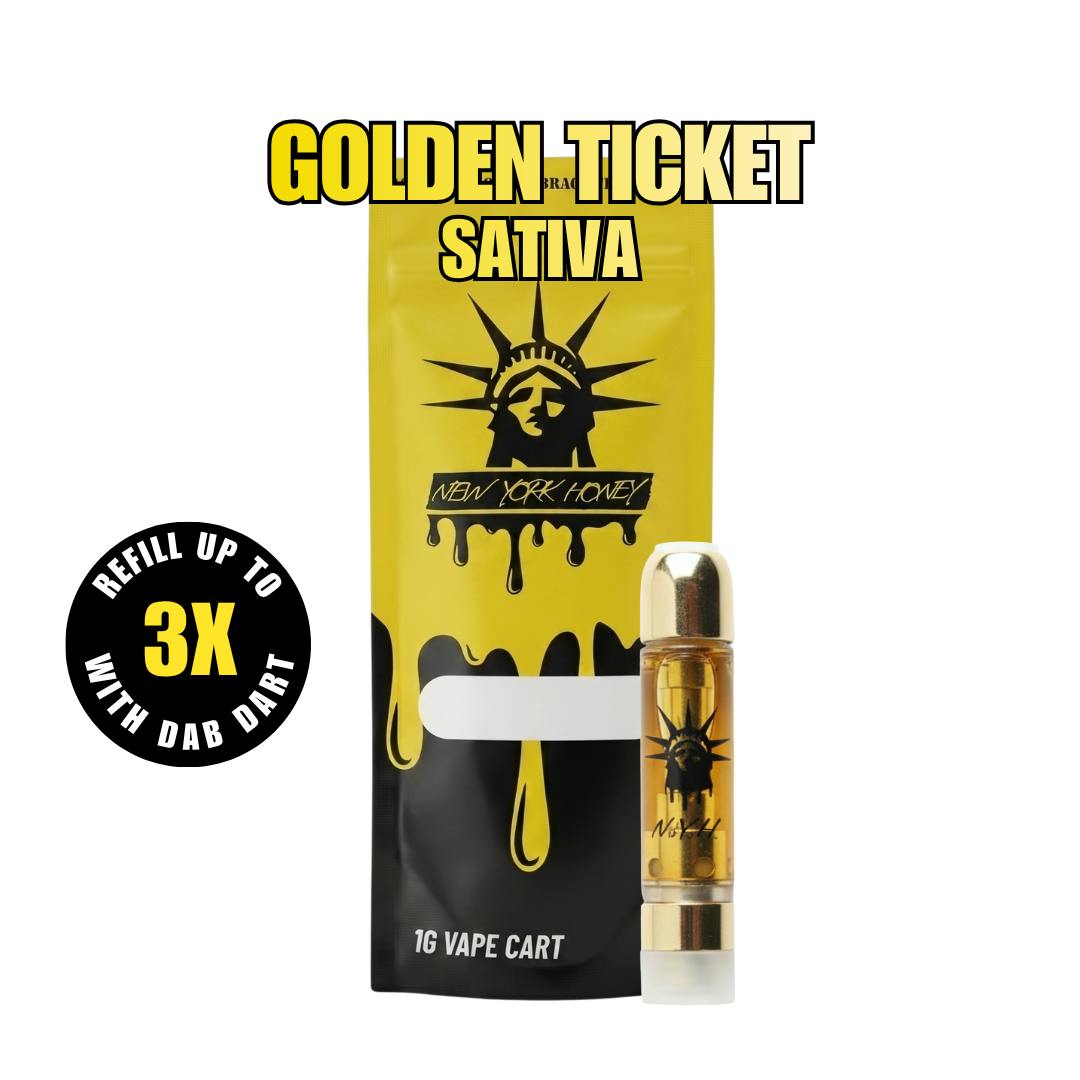 NEW YORK HONEY | 1G | 510 CART | GOLDEN TICKET at LakeHouse Cannabis
