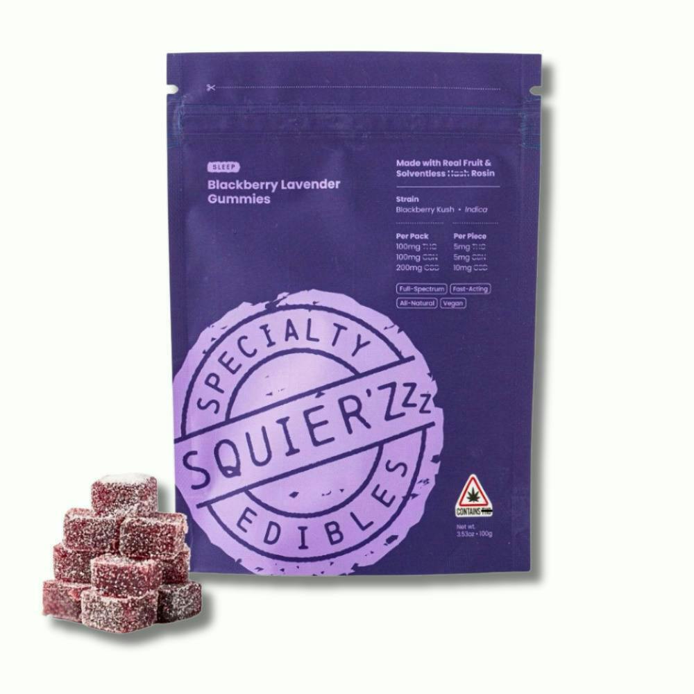 Blackberry Lavender Sleep Gummies | Gummies | 20pk | 5mg/ea by Squier's Specialty Edibles