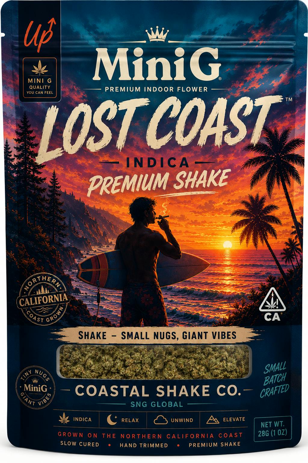 Lost Coast | Exotic Indica Sugar Shake | 7g (¼ oz)