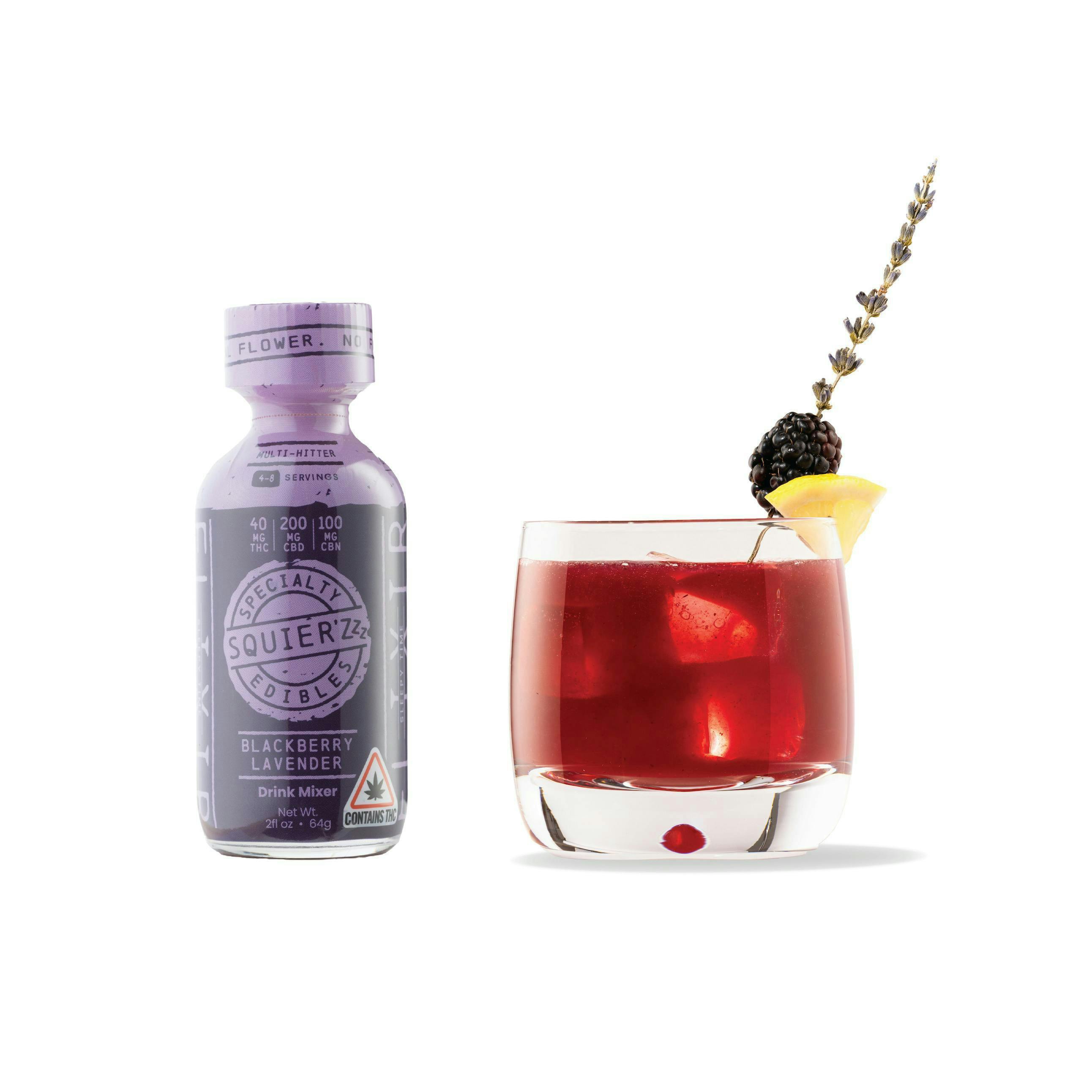 Blackberry Lavender | Mix-ins | 43.3mg | 2fl oz by Squier's Specialty Edibles