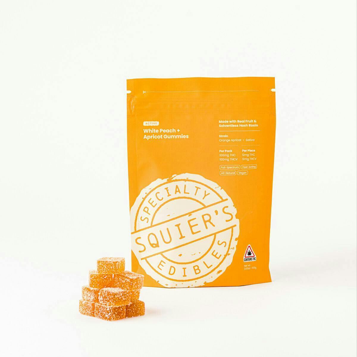 White Peach Apricot Gummies | Gummies | 20pk | 5mg/ea at Simplicity Dispensary