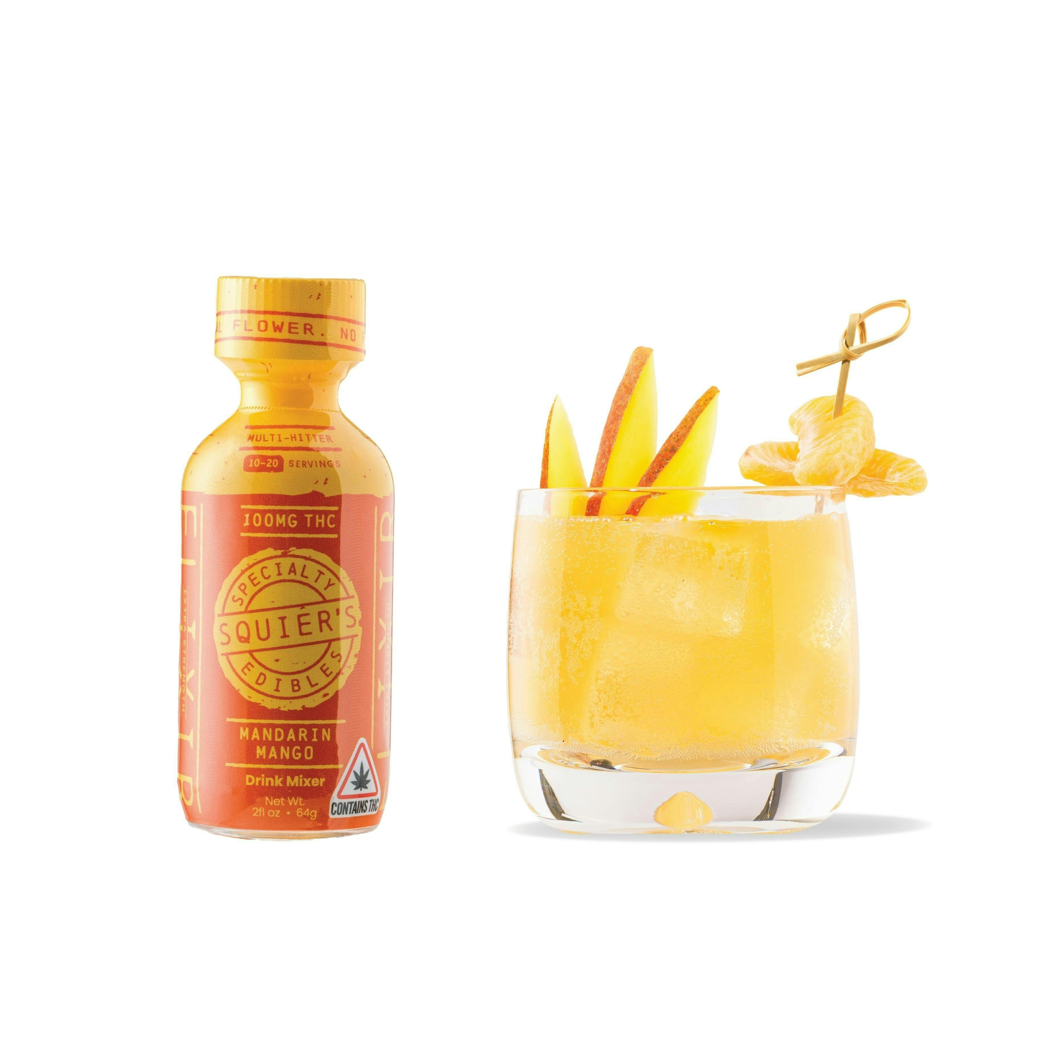 Mandarin Mango Lime | Mix-ins | 100mg | 2fl oz by Squier's Specialty Edibles