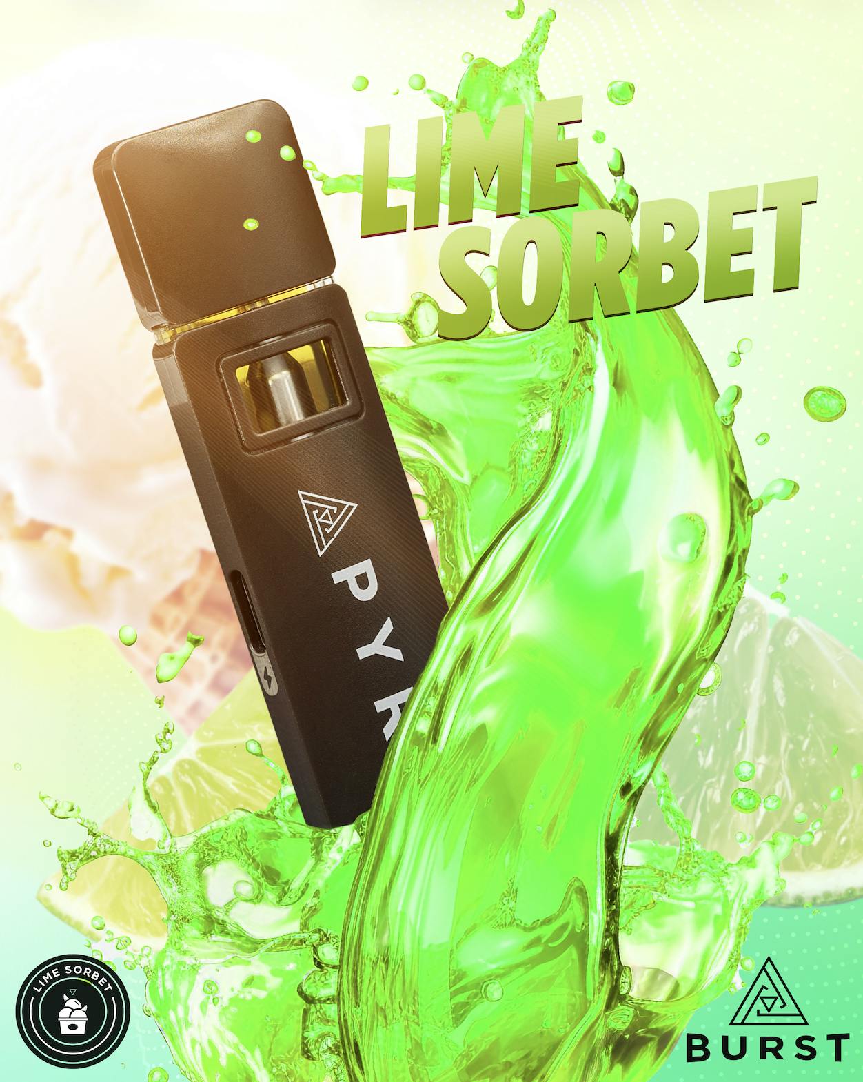 Lime Sorbet | Burst Disposable | 2g by Pyramid