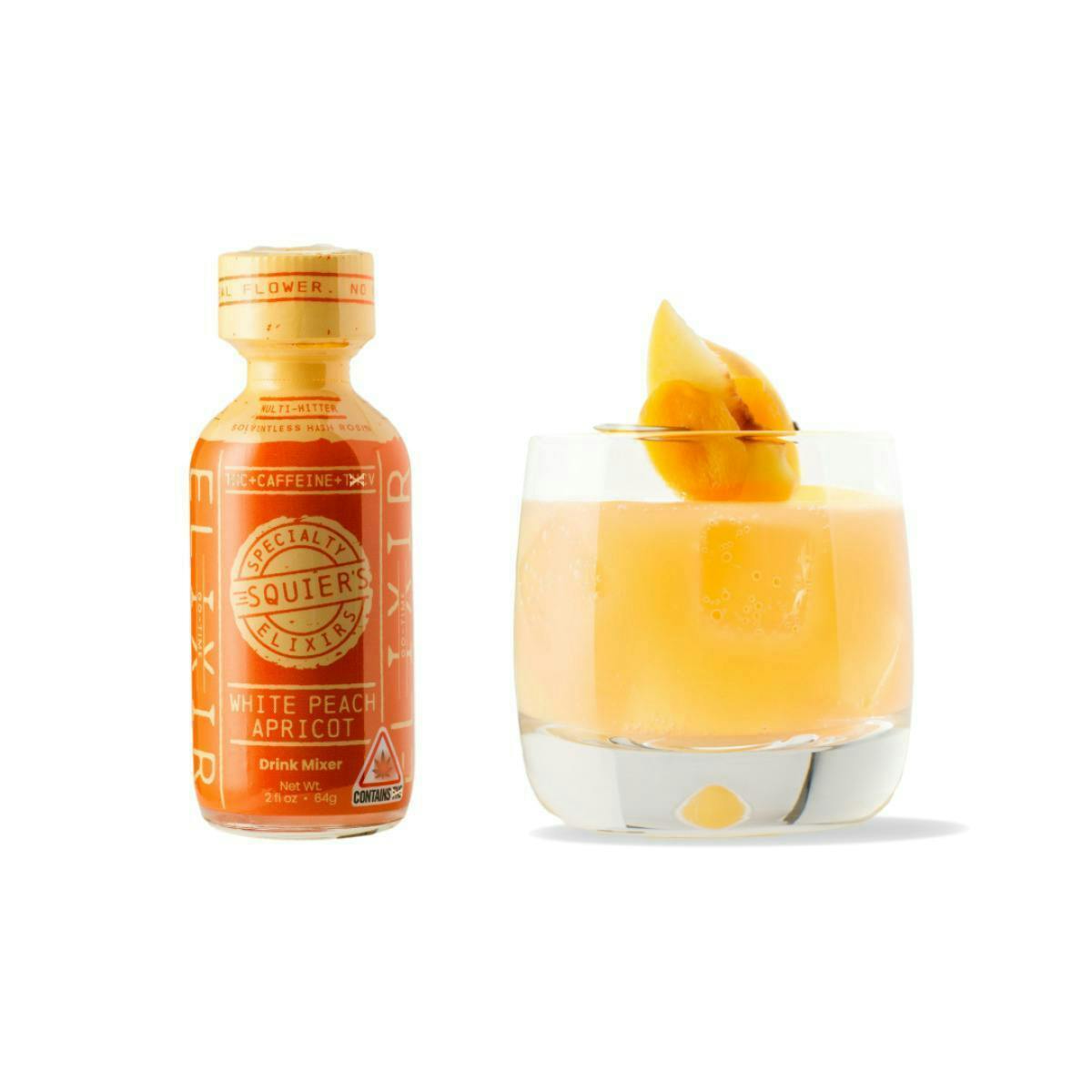 White Peach Apricot | Mix-ins | 40mg | 2fl oz by Squier's Specialty Edibles
